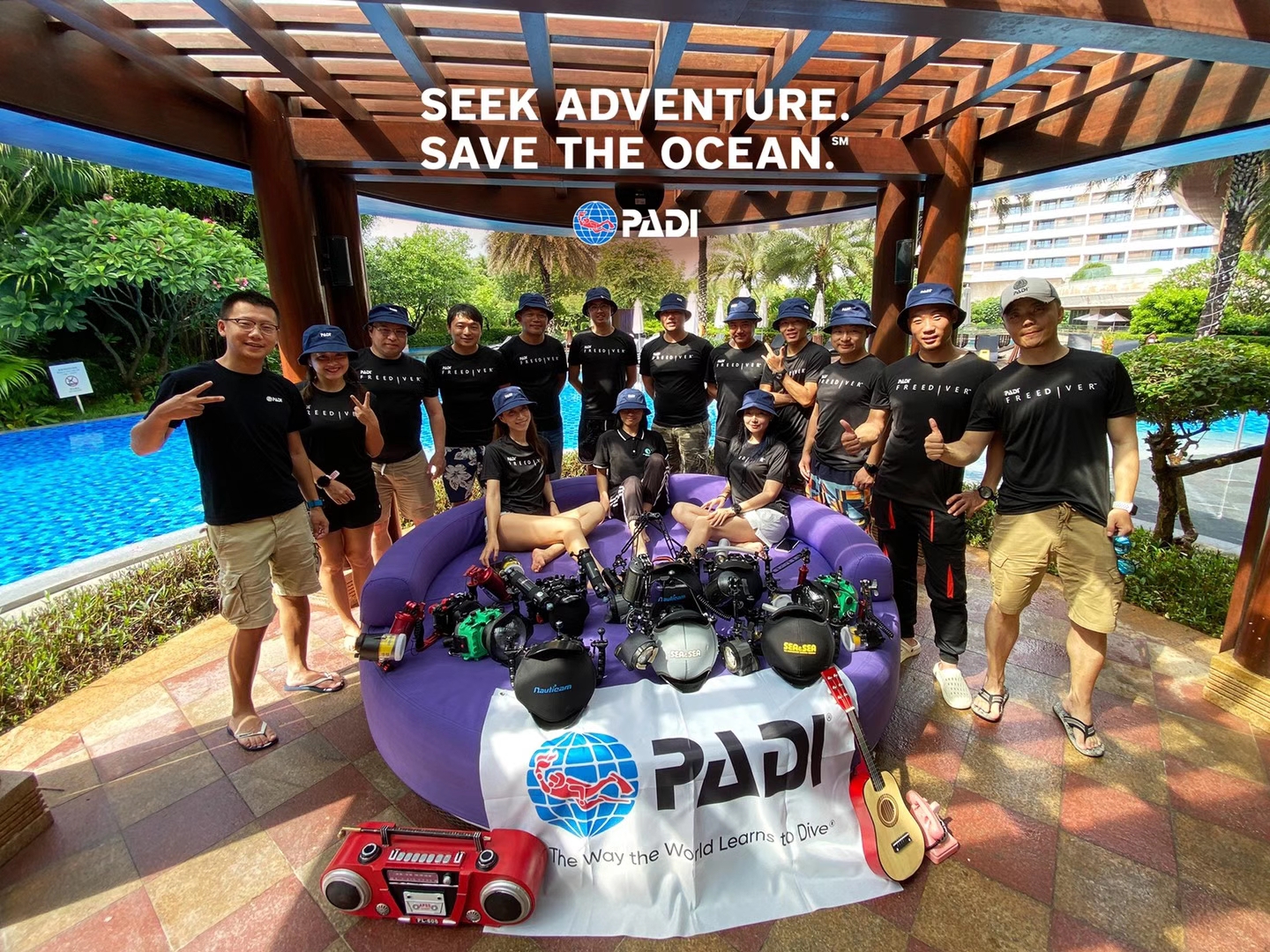 PADI 水下人像攝影大師班在特締思潛水進行